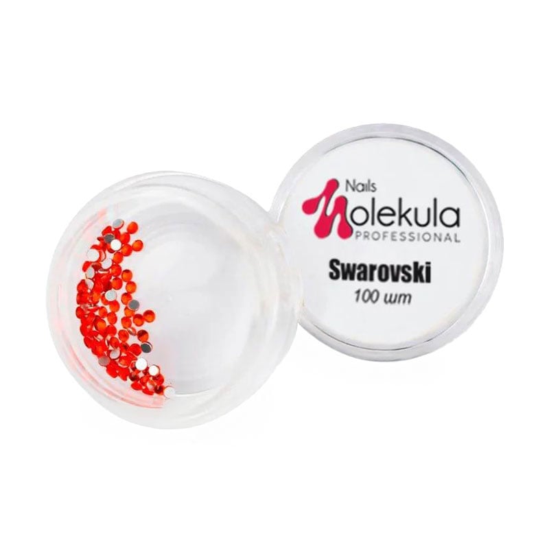 Декор для нігтів Nails Molekula Professional Камінці Swarovski 5 червоні, 100 шт (SW18)